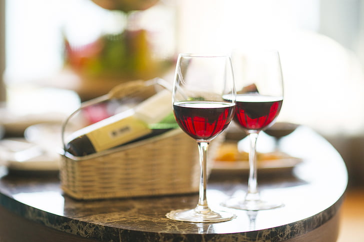 wine, red, dinner, hotel, holiday, celebration, happy